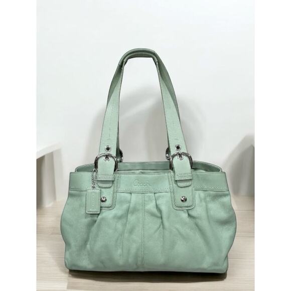 Coach F13733 Soho Pleated Leather Carryall Bag - Picture 1 of 16